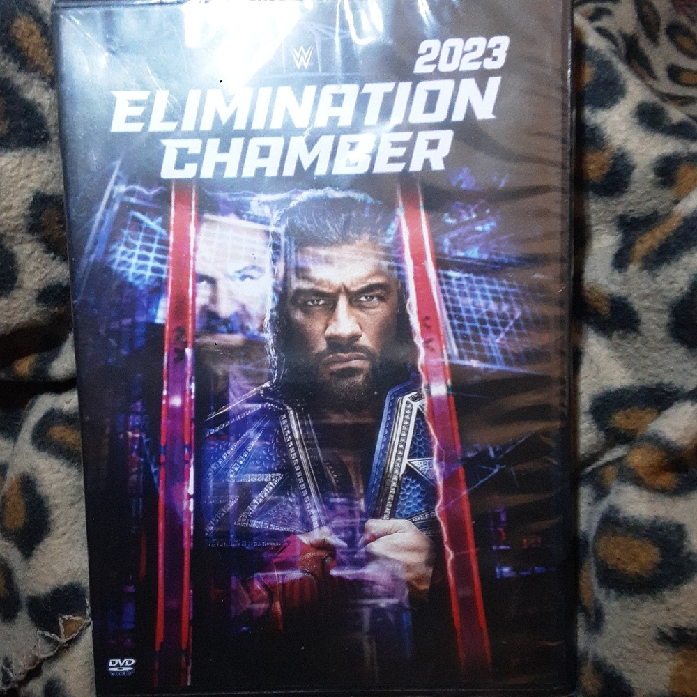 WWE Elimination Chamber 2023 DVD – Black, Purple, Red Cover